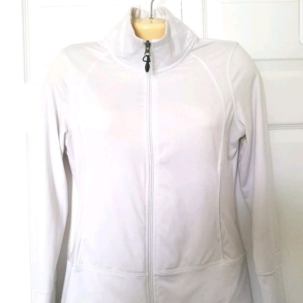 CHAMPION Medium White Full Zip Up Jacket